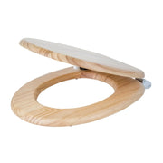 Croydex Flexi-Fix Toilet Seat Davos Blonded Pine