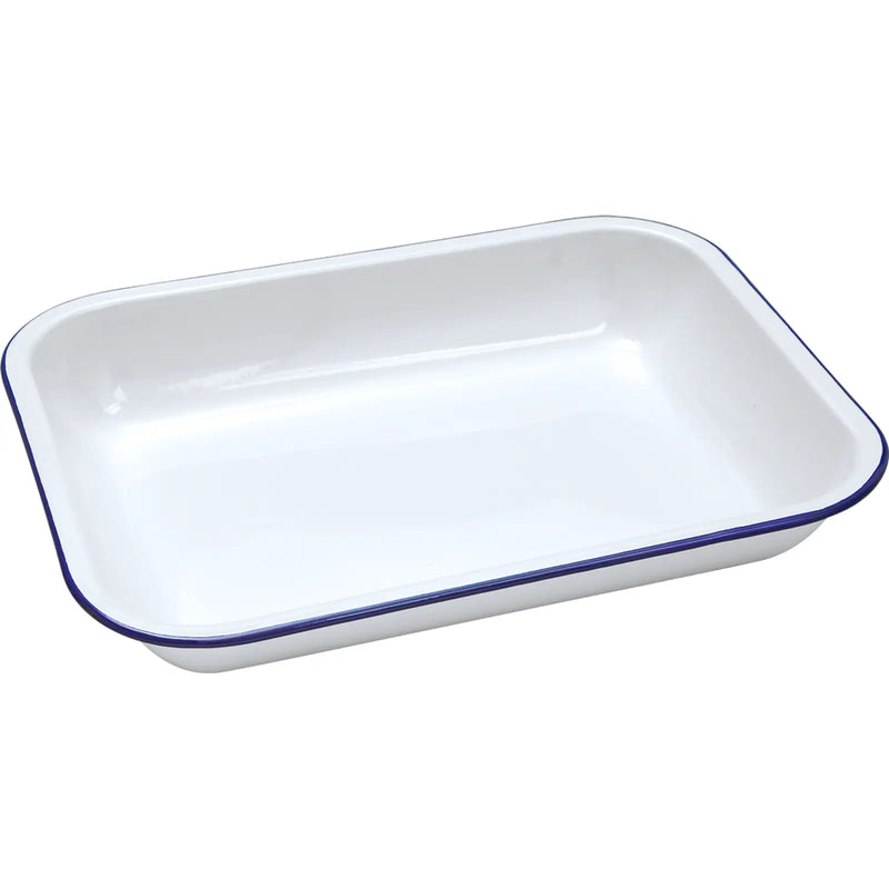 Falcon Enamel Bakepan - Traditional White 31cm
