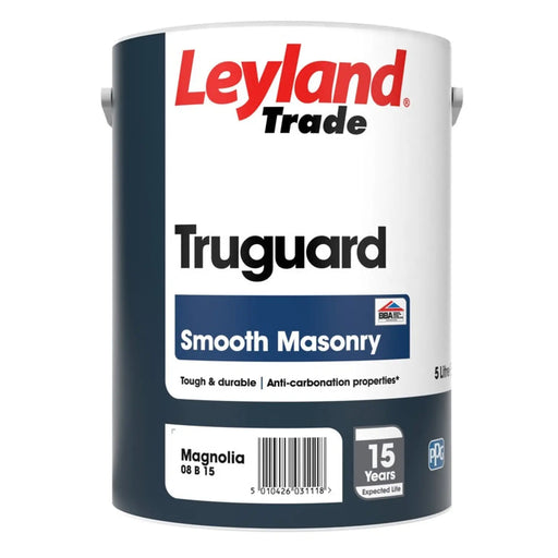 Leyland Trade Truguard Smooth Masonry Paint 5L Magnolia