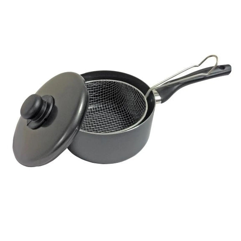 Pendeford The Chef's Choice Polished Chip Pan & Lid 20cm