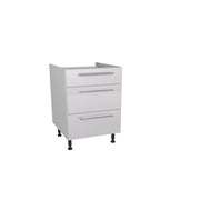 Gower Rapide+ Paris White 3 Drawer Unit 600mm