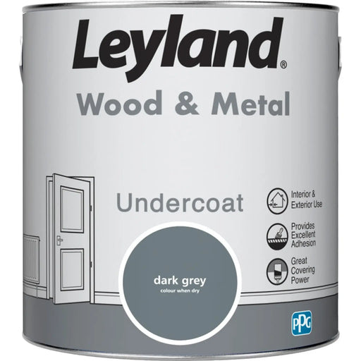 Leyland Wood & Metal Undercoat 2.5L Dark Grey