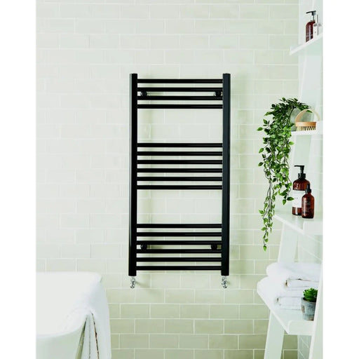 Kartell Straight Black Towel Rail 22mm x 500mm x 800mm