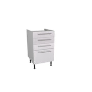 Gower Rapide+ Paris White 4 Drawer Unit 500mm