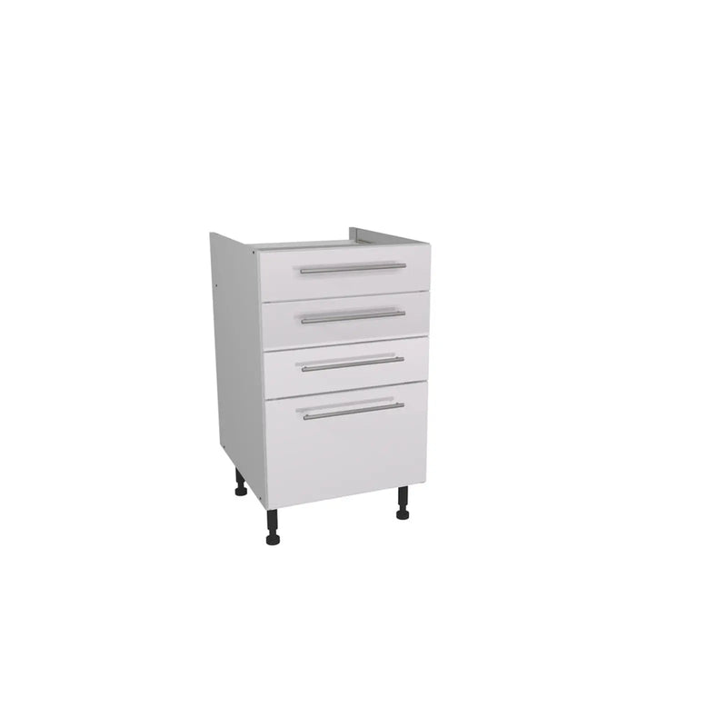 Gower Rapide+ Paris White 4 Drawer Unit 500mm