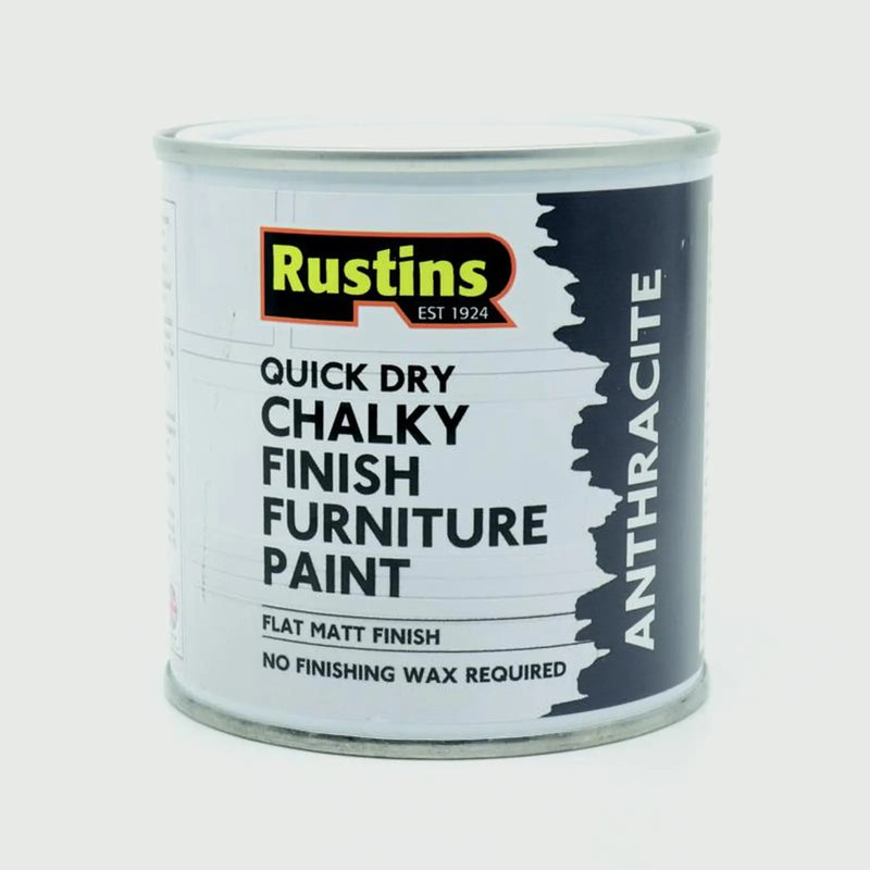 Rustins Chalky Finish Furniture Paint 250ml Anthracite