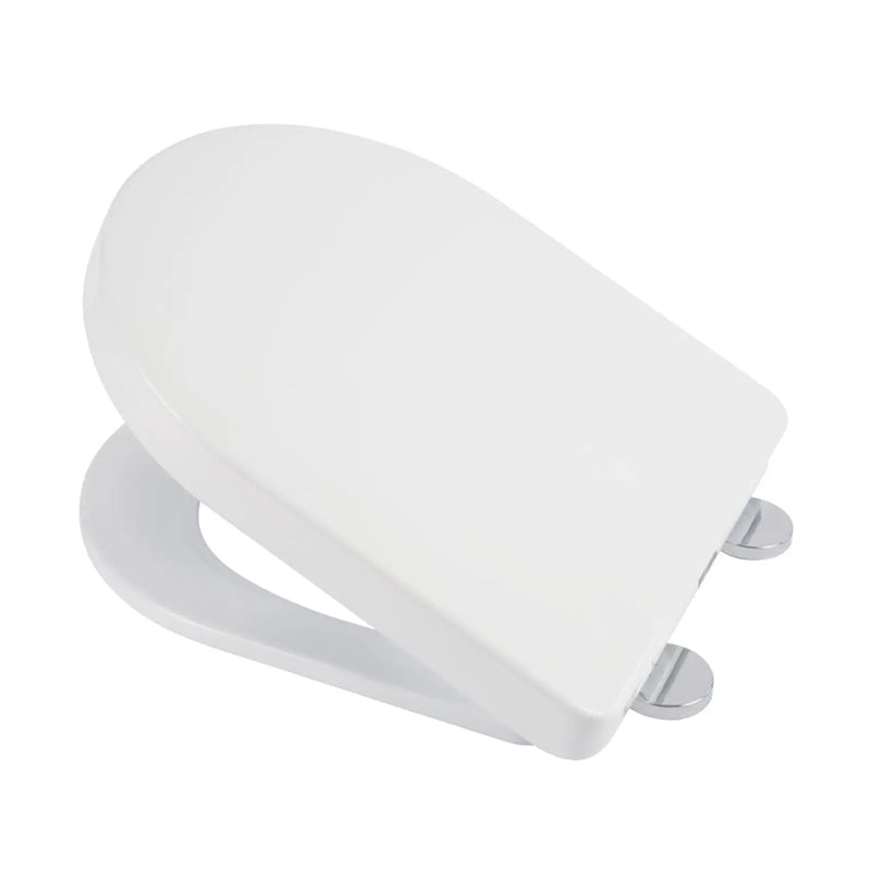 Croydex Eyre D-Shaped White Seat