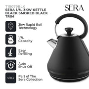 Tower Sera Black Kettle 3kw 1.7L
