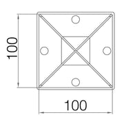 Picardy Fence Grip Spike 100 x 100 x 600mm