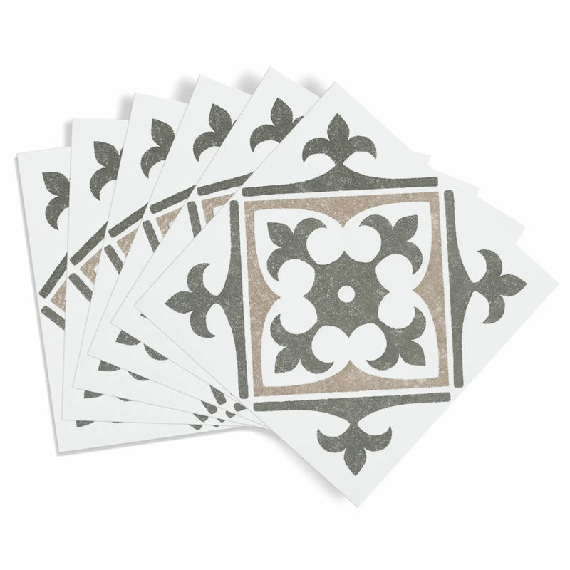 d-c-fix® Self Adhesive Wall Tile Nadia Olive 15cm x 15cm / Pack Of 6