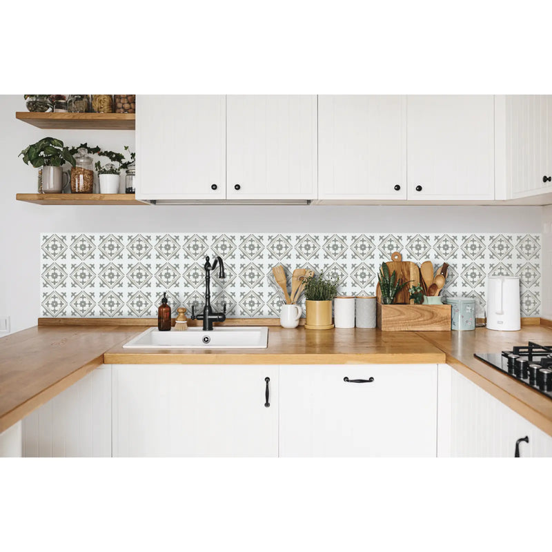 d-c-fix® Self Adhesive Wall Tile Nadia Olive 15cm x 15cm / Pack Of 6