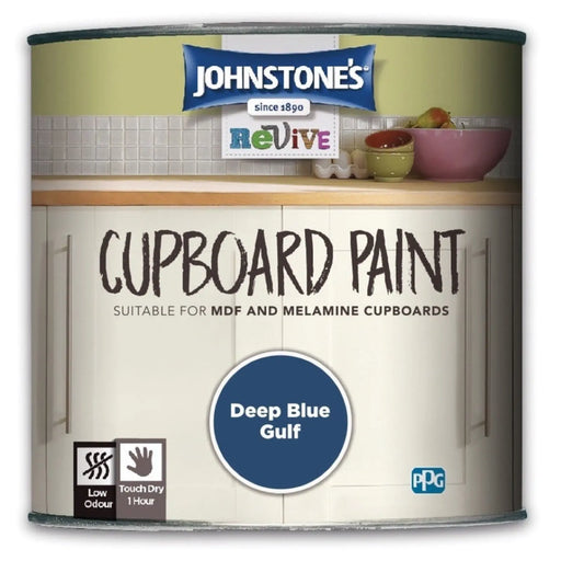 Johnstone's Cupboard Paint 750ml Deep Blue Gulf