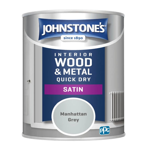 Johnstone's Quick Dry Satin 750ml Manhattan Grey