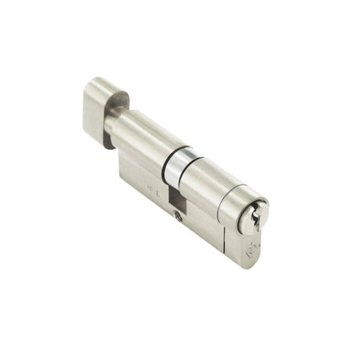 Smiths Locks Snap Safe Thumbturn Cylinder Nickel 40 x 40mm