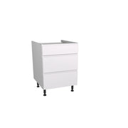 Gower Rapide+ Capri White 3 Drawer Unit 600mm