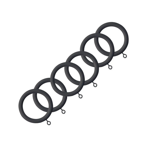 Jones Interiors Shore Rings Charcoal Pack 6