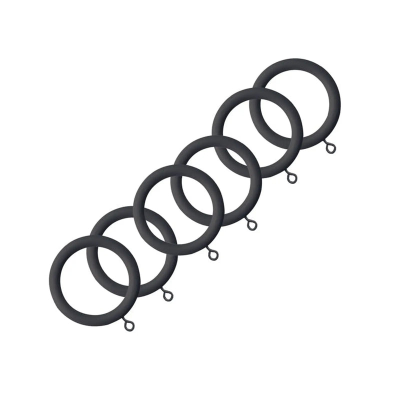 Jones Interiors Shore Rings Charcoal Pack 6