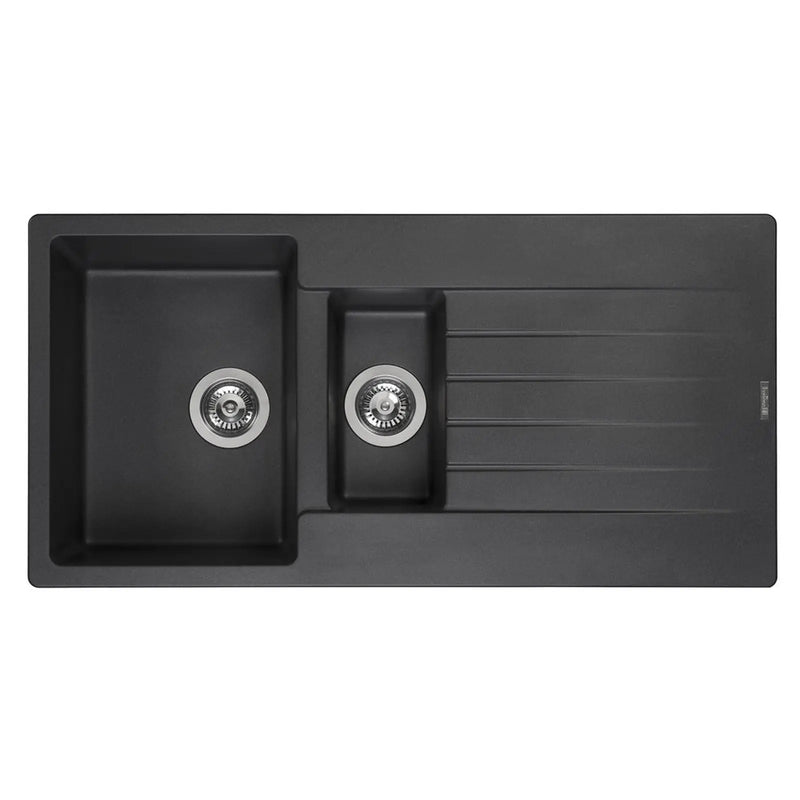 Reginox Black Granite Sink 1.5 Bowl - 1000 x 500mm