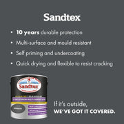 Sandtex 10 Year Exterior Multi Surface Satin 2.5L Anthracite