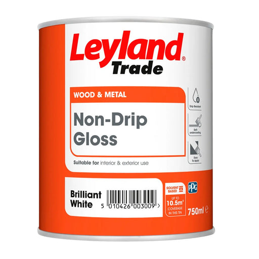 Leyland Trade Non Drip Gloss Brilliant White 750ml