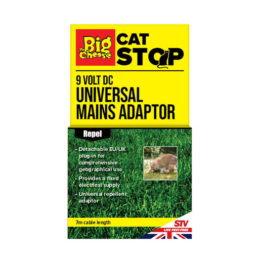 The Big Cheese Universal 9v Mains Adapter + 5M Extension