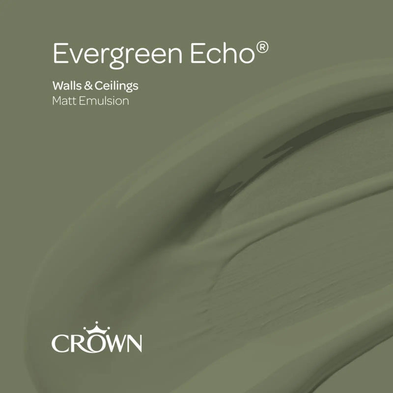 Crown Walls & Ceilings Matt 2.5L Evergreen Echo