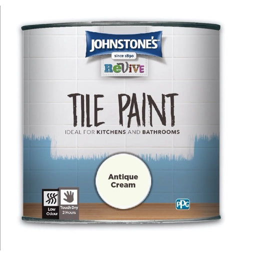 Johnstone's Tile Paint 750ml Antique Cream