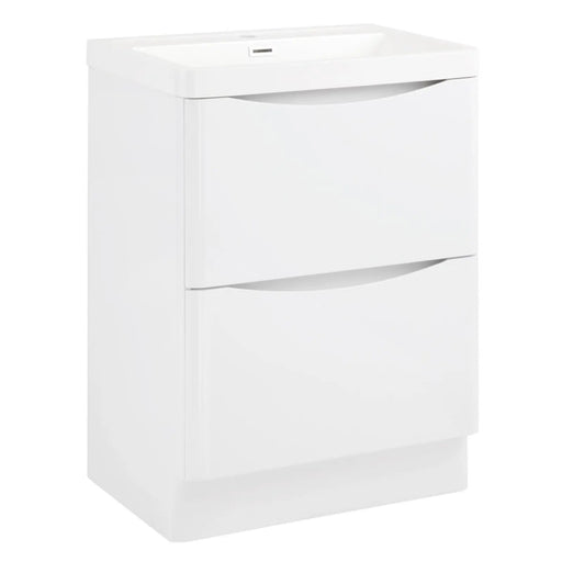 SP Ocata Gloss White 2 Drawer Basin Unit 600mm