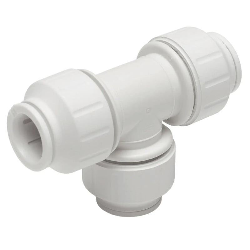 JG Speedfit Equal Tee Connector 22mm 5 Pack - White