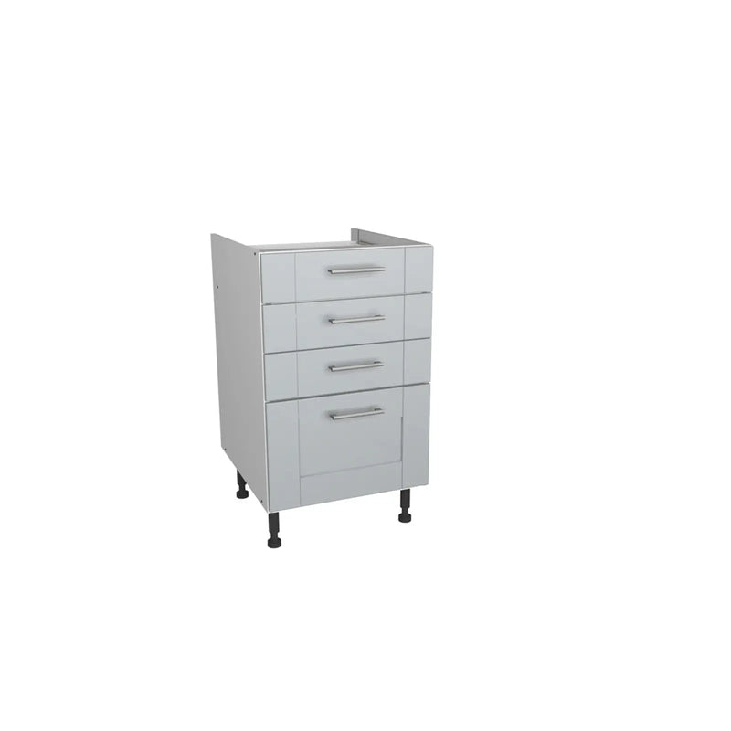Gower Rapide+ Verona Grey 4 Drawer Unit 500mm