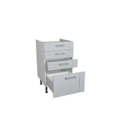 Gower Rapide+ Verona Grey 4 Drawer Unit 500mm
