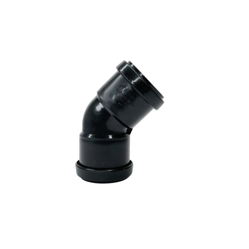 Davant Push Fit Obtuse 45° Bend 32mm Black