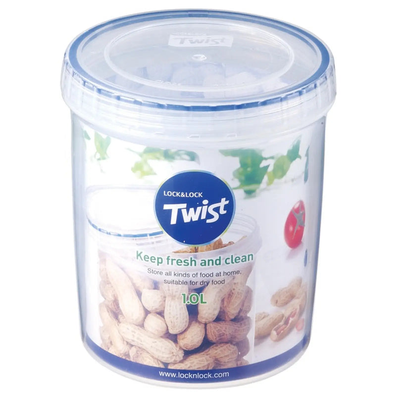 Locknlock Round Food Storage Container with Twist Lid 900ml