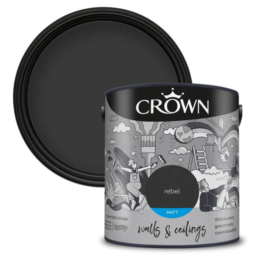 Crown Walls & Ceilings Matt 2.5L Rebel