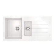 Ellsi White Comite Sink & Waste 1.5 Bowl 100 x 50cm