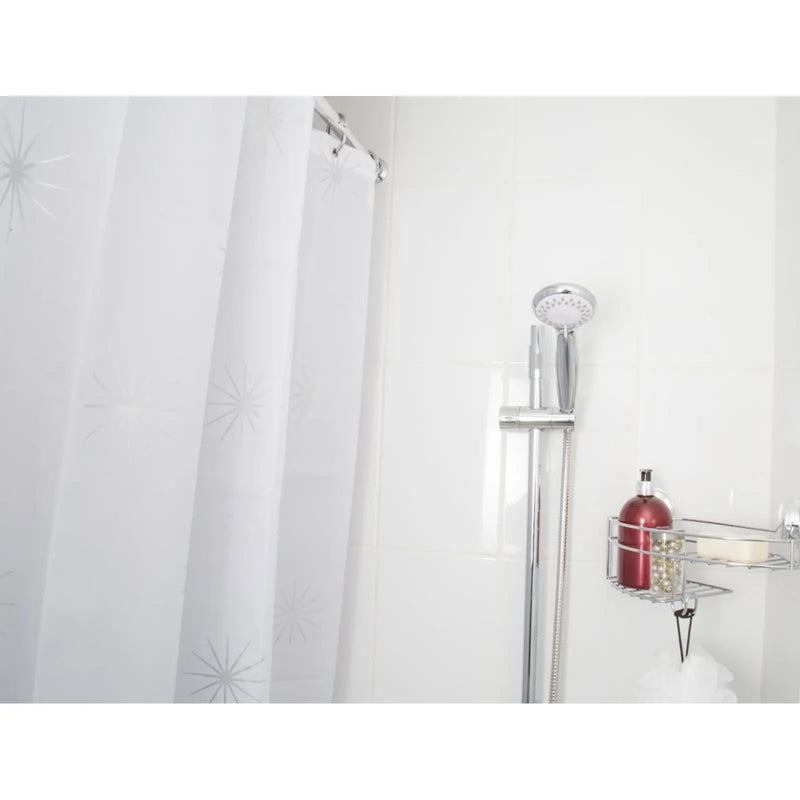 Croydex Textile Shower Curtain Stellar
