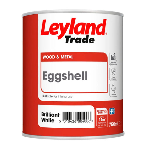 Leyland Trade Eggshell Brilliant White 750ml