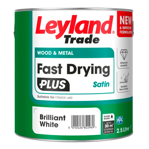 Leyland Trade Fast Drying Plus Satin 2.5L BW