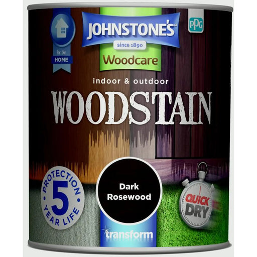 Johnstone's Indoor & Outdoor Woodstain 750ml Dark Rosewood