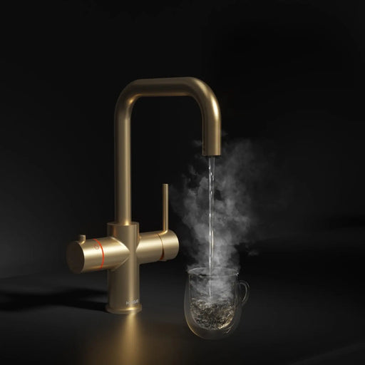 Scudo 3 In 1 Boiling Water Tap D Spout Brass