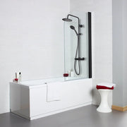 Kartell Nero Round Bath Screen 780mm