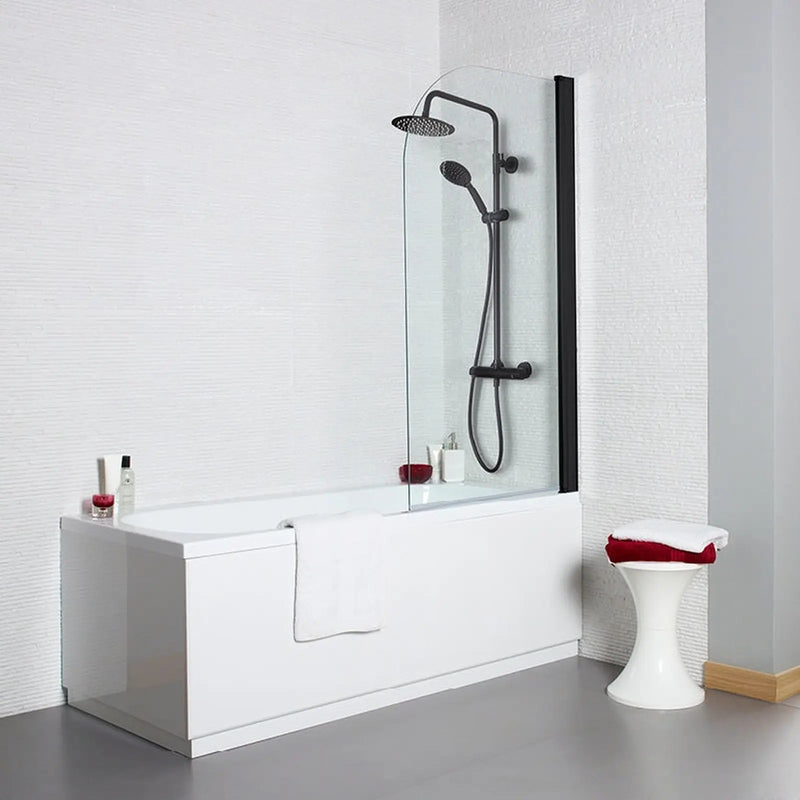 Kartell Nero Round Bath Screen 780mm