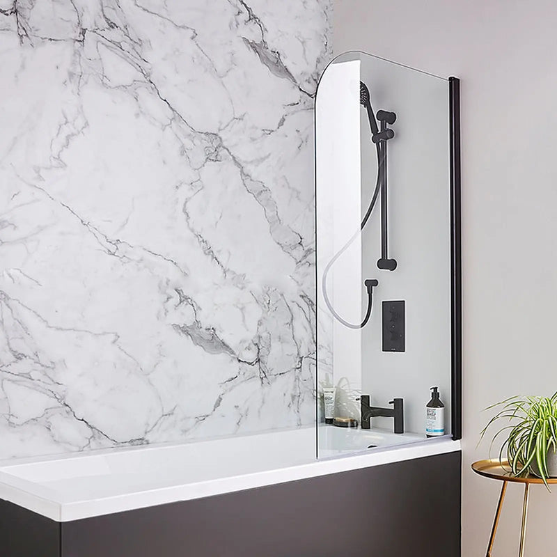 Kartell Nero Round Bath Screen 780mm