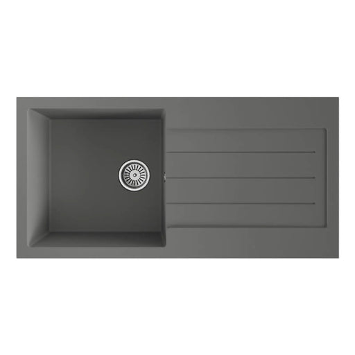Ellsi Grey Comite Sink & Waste 1 Bowl 100 x 50cm