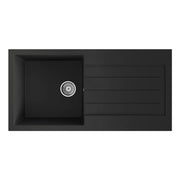 Ellsi Black Comite Sink & Waste 1 Bowl 100 x 50cm