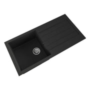 Ellsi Black Comite Sink & Waste 1 Bowl 100 x 50cm