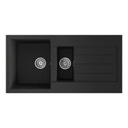 Ellsi Black Comite Sink & Waste 1.5 Bowl 100 x 50cm