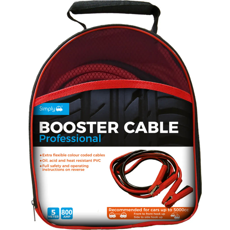 Simply Brand's Professional Jump Leads 800amp x 5m