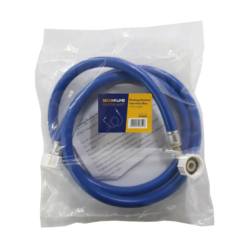 Securplumb Washing Machine Inlet Hose Blue 1.5m