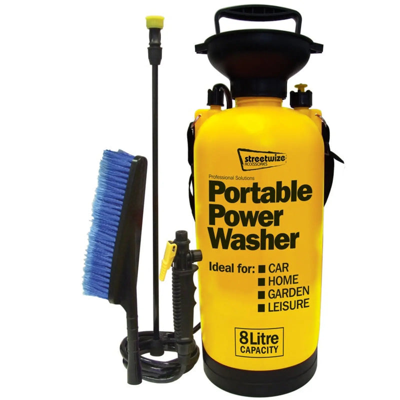 Streetwize Pressure Sprayer With Extra Brush 8L
